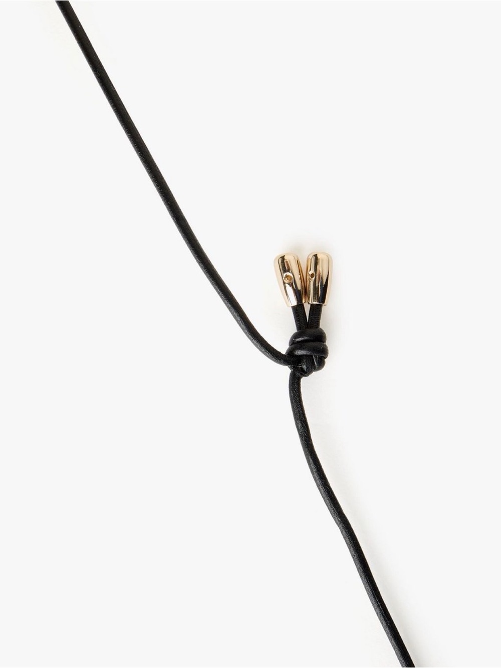 Chloe Ceramic Stone Pendant on Leather Cord Necklace - Picture 3 of 10